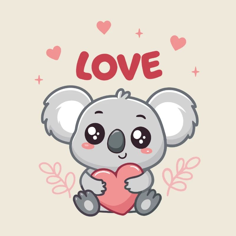 Koalaherz Liebe süß