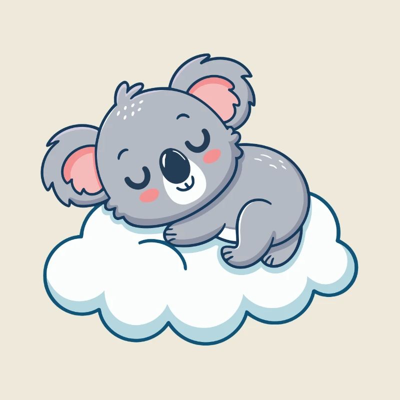 Traumhafter Koala auf der Wolke