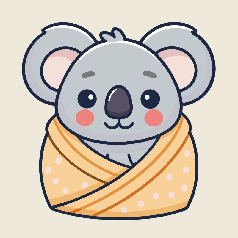 Koala-Pastell-Cozy Cocoon