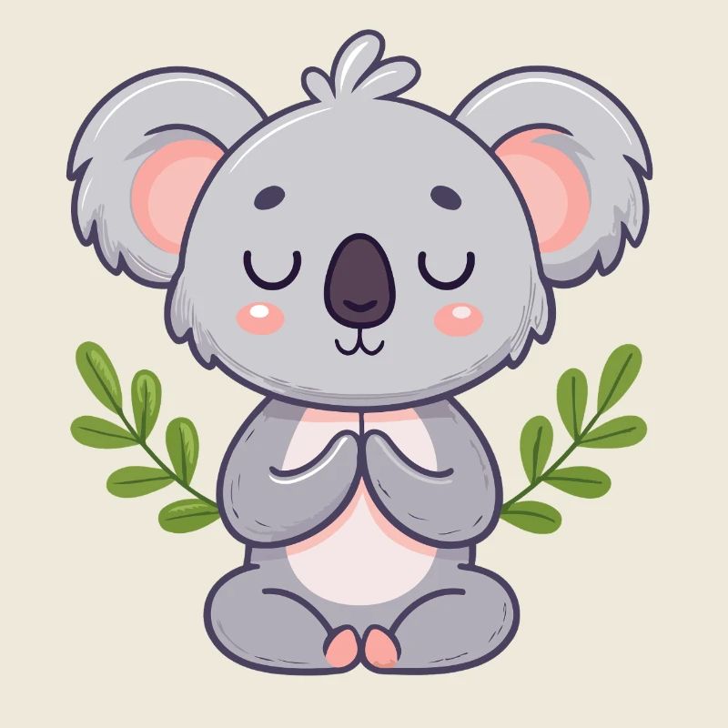 Zen Koala in meditation