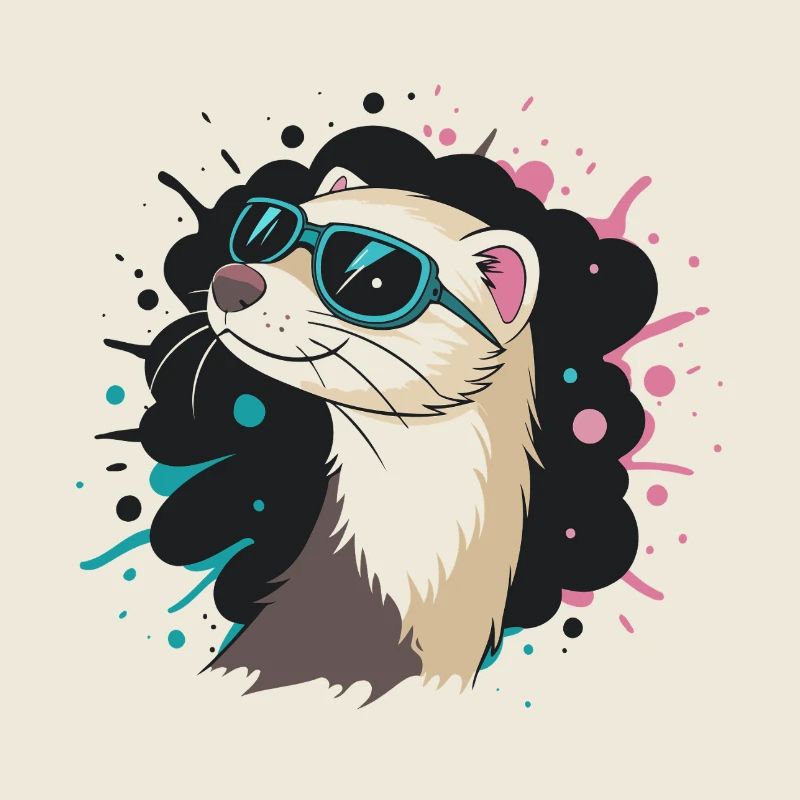 Summer otter blue glasses