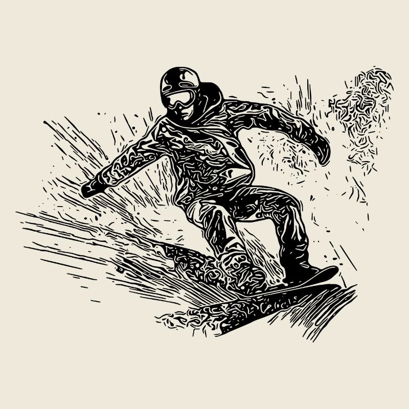 Snowboarding Ride Style Deep Snow Snowboard Move