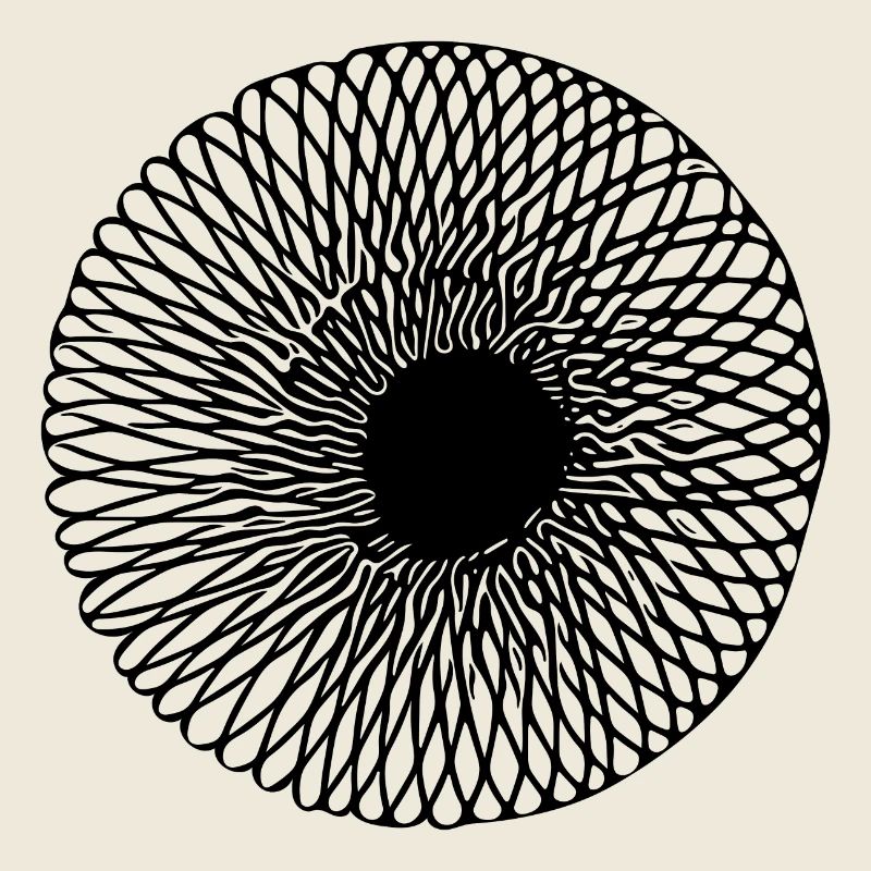 Geometrische optische 3d Kreis Linien Täuschung