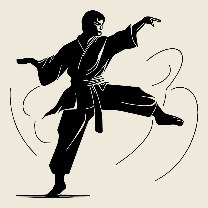 Karatekämpfer Kampfsport Wettkampf