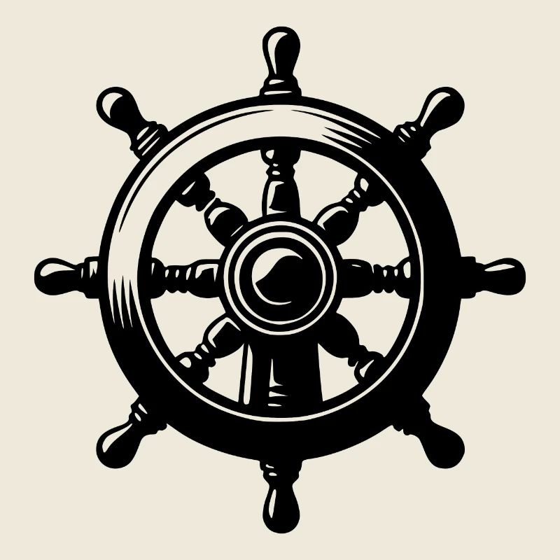 Seefahrt Ruderwache Klassisches Schiff Steuerrad