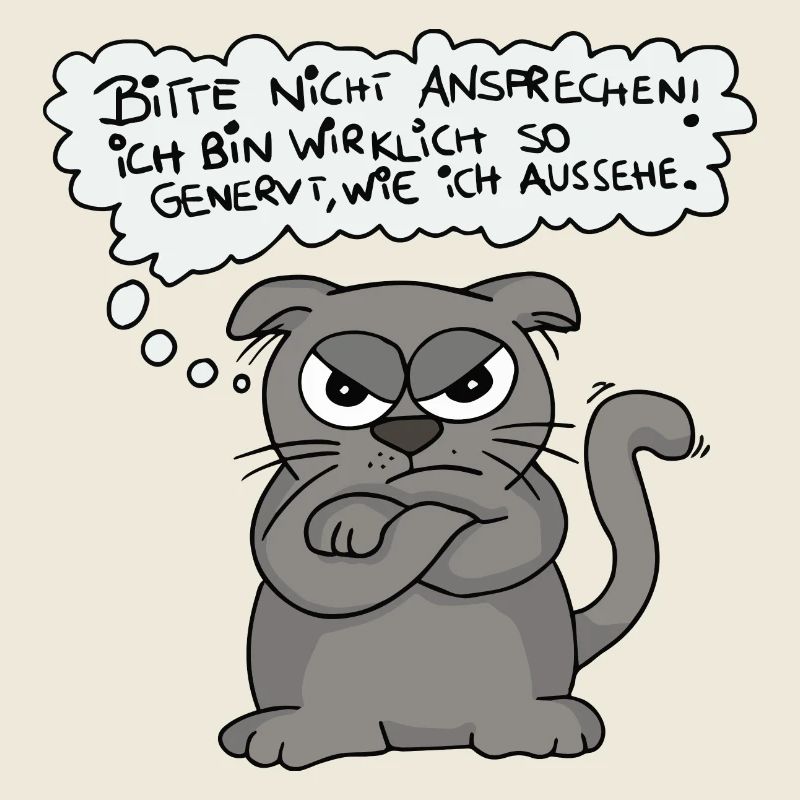 Annoyed Cat - Don't Speak!