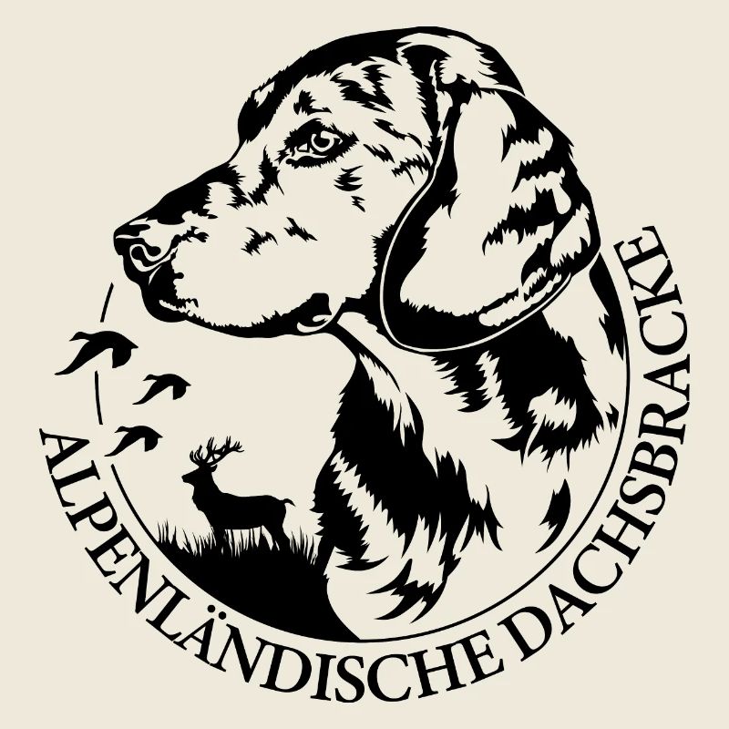ALPENLÄNDISCHE DACHSBRACKE Hundeportrait Wilsigns