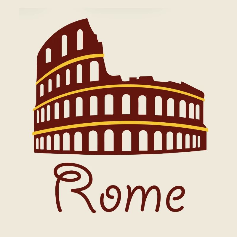 Süß Rom Logo Kolosseum Geschenk Idee