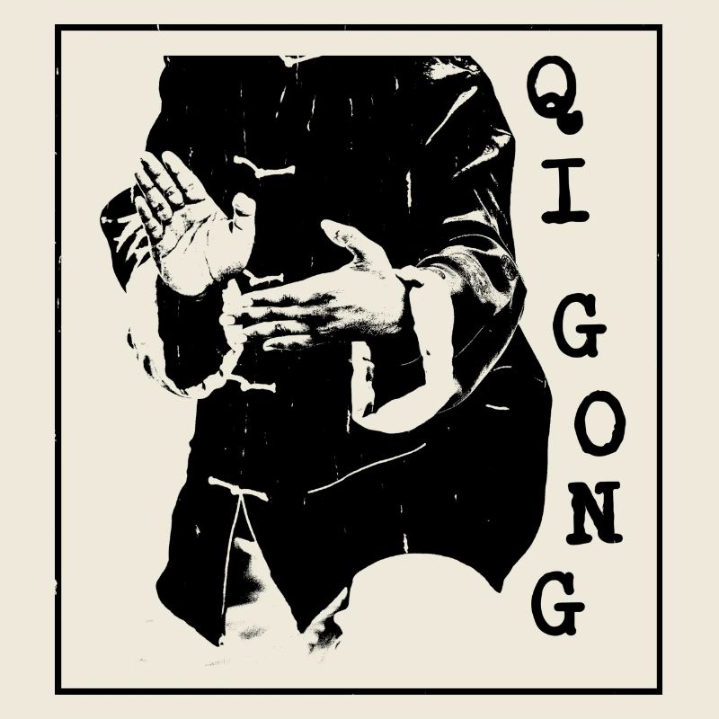 Qigong Traditional Pose Illustration