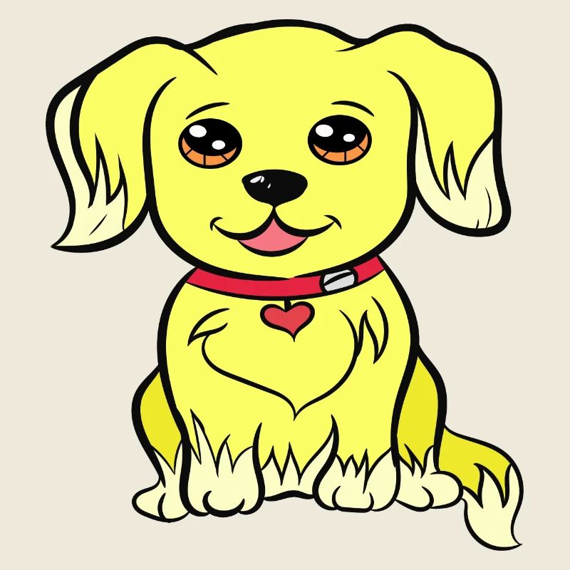 Conception de chien Kawaii