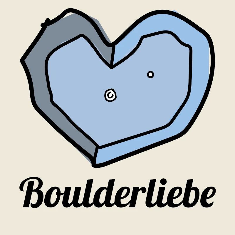 boulderliebe blau text