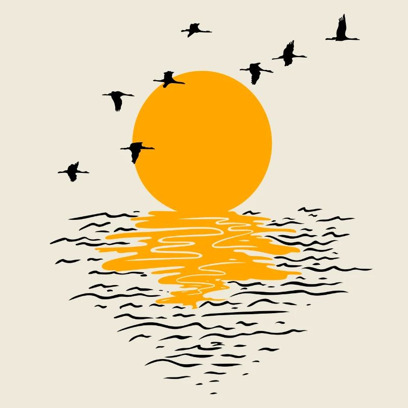 Wildgänse Kraniche Frühling