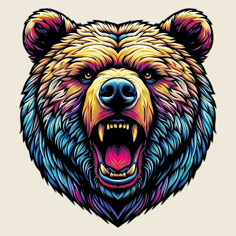 Ours féroce en colère