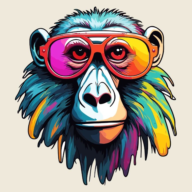 Monkey / Animal / Zoo / Babian / Wild / Comic