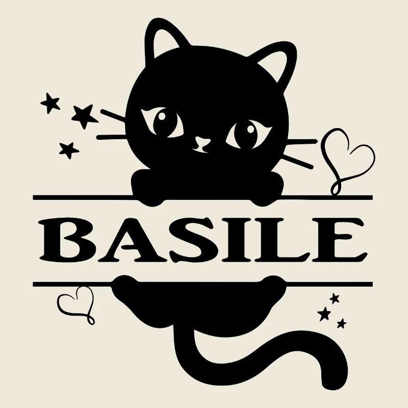 Basile T-Shirt Katze Geschenkidee Katze