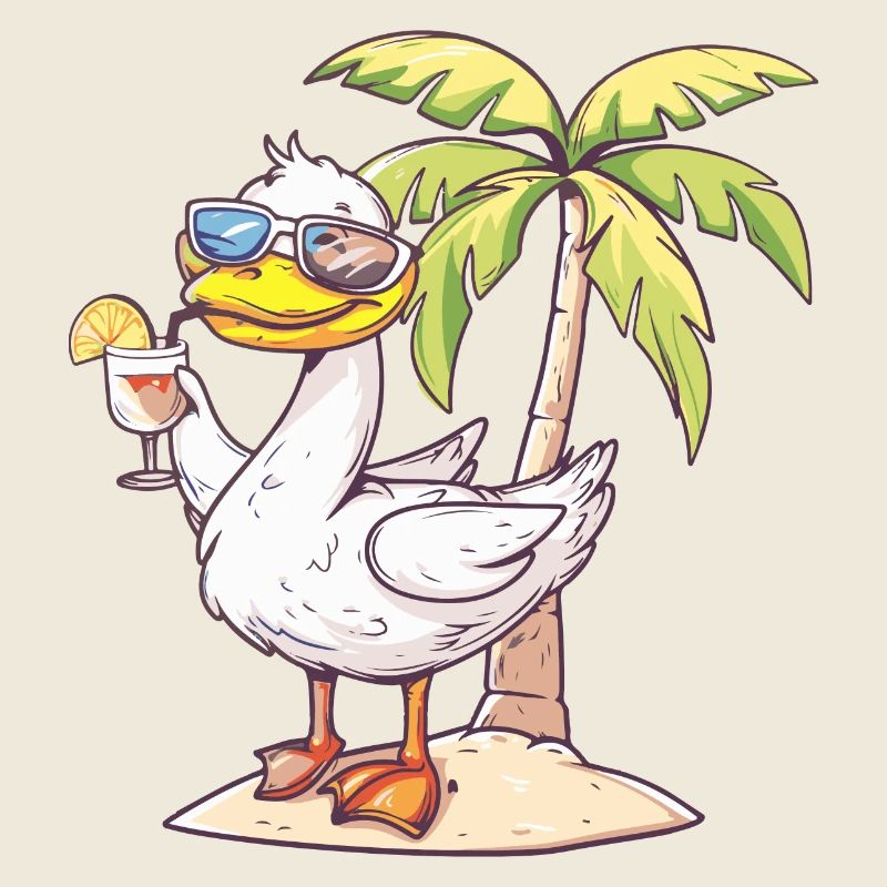 Vacances d’été à la plage Goose