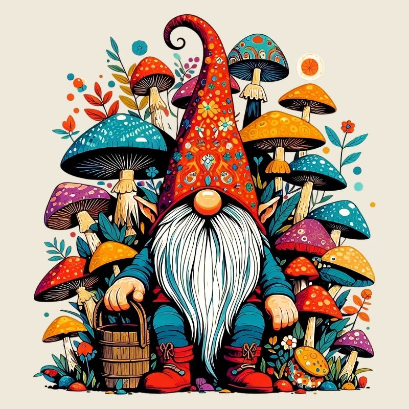 Gnome aux champignons