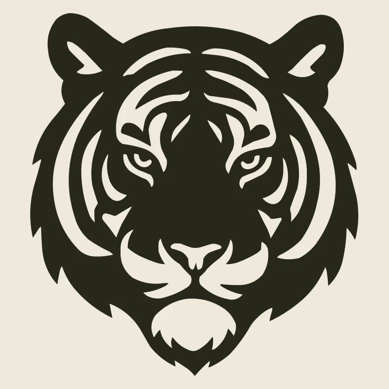 Silhouette de tigre