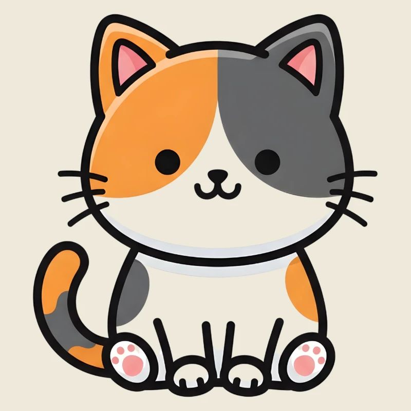 Two-Tone Cat Duo Charm