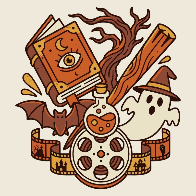 Magic Horror Book Movie Motif