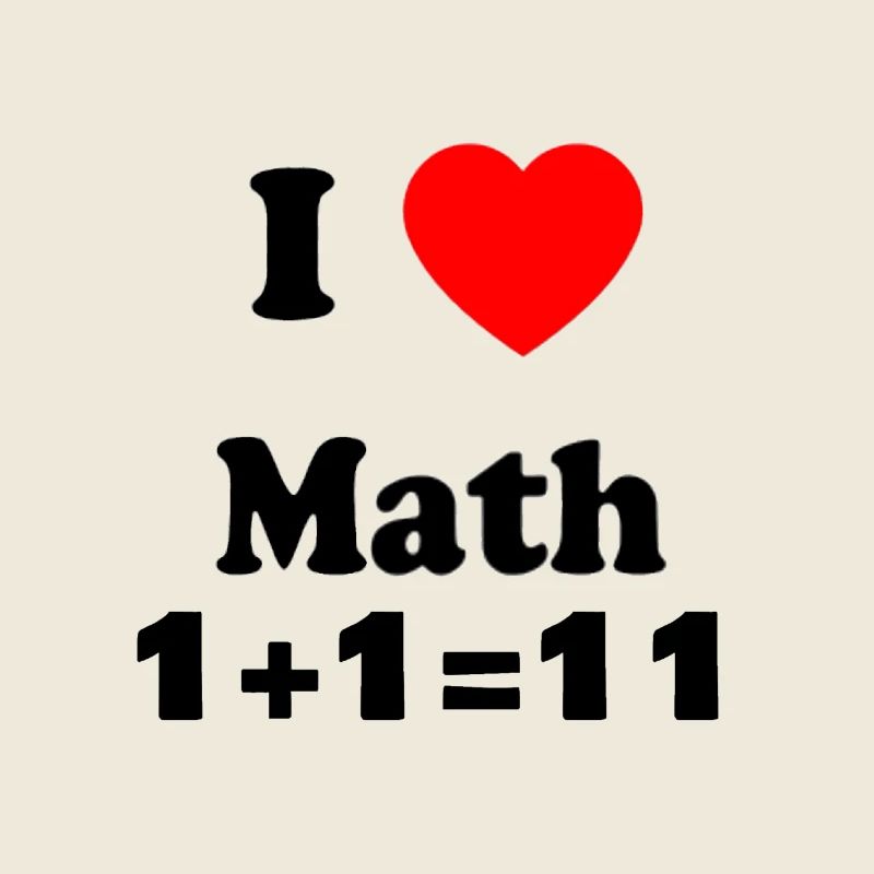 Math Love Symbole Design élégant