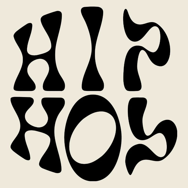 Logo ondulé liquide Hip Hop
