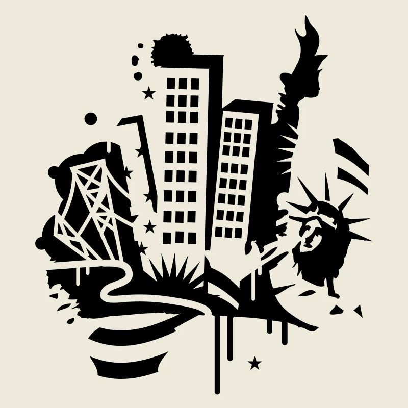 A New-York City Design dans le style de graffiti