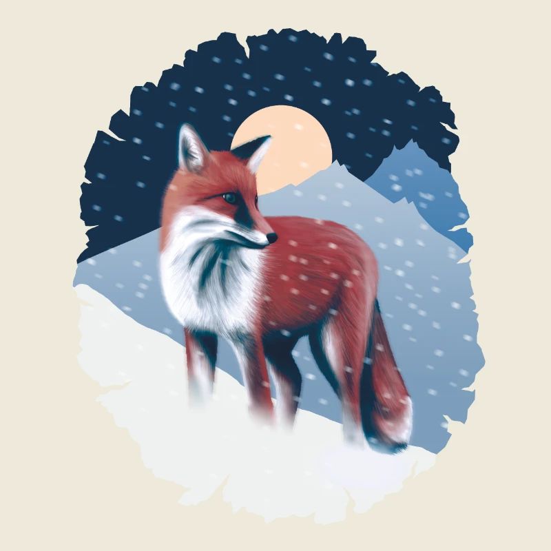 Renard Dans La Neige