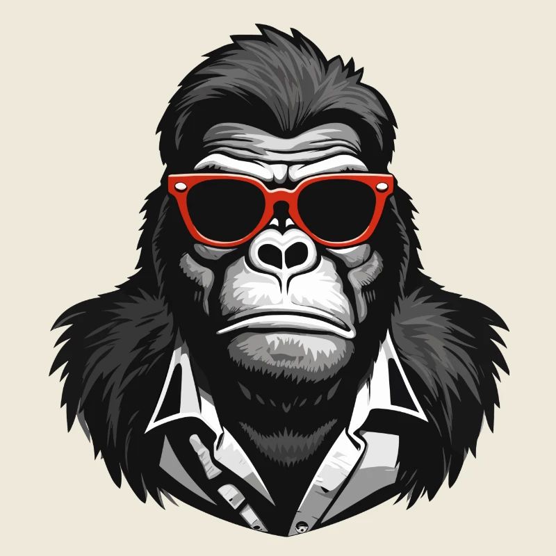 gorilla, monkey, primate