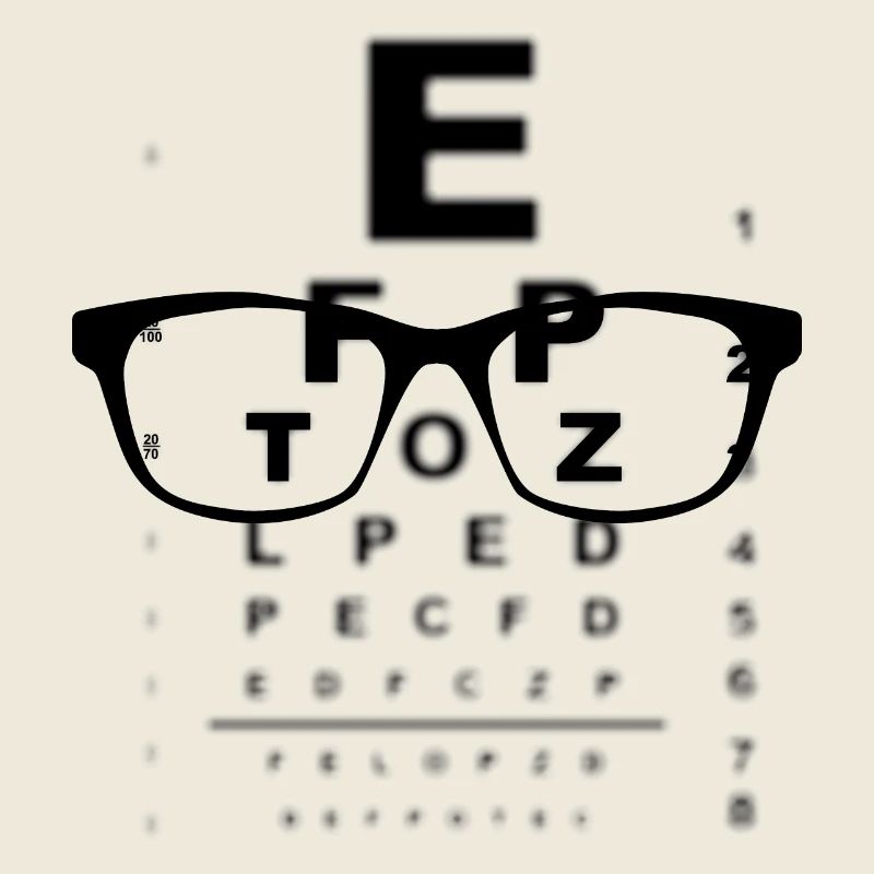 New glasses eye test chart
