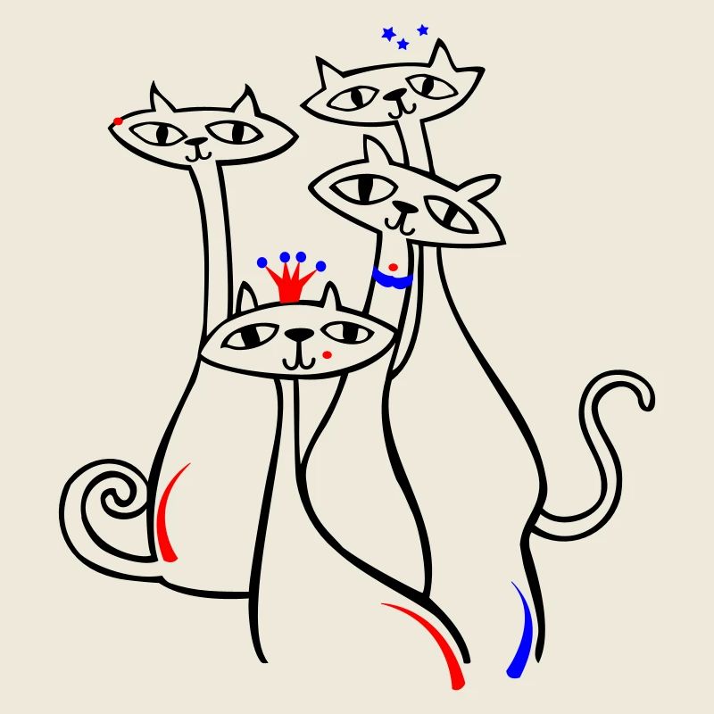 Chats en pose