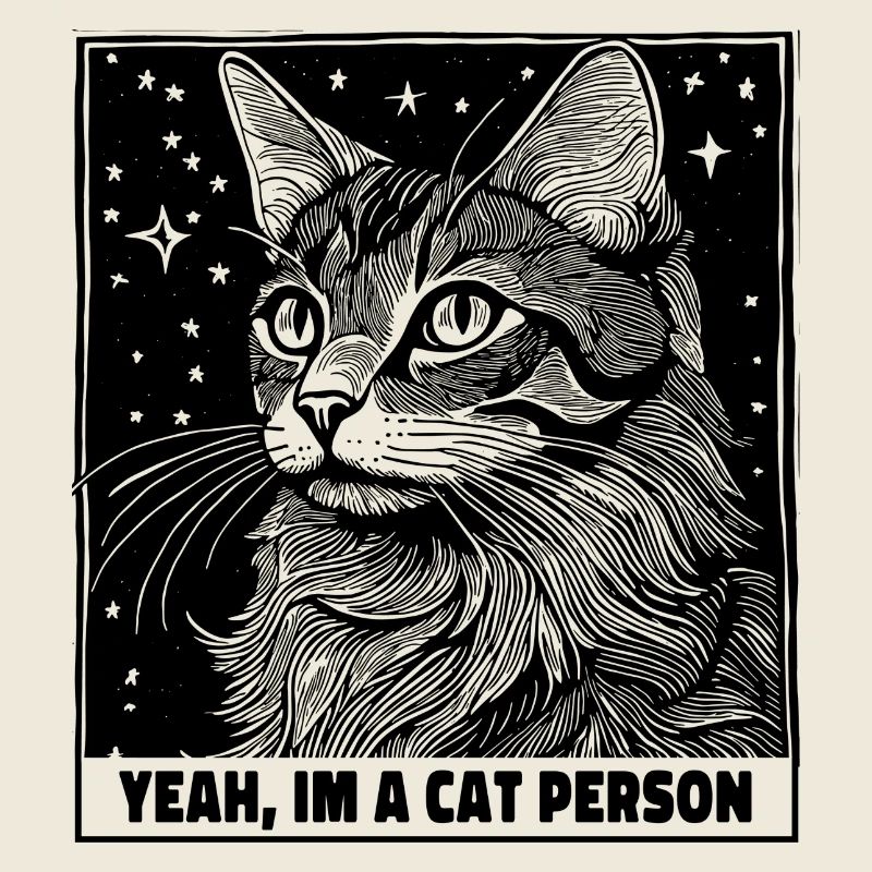 Cat person cat pet statement
