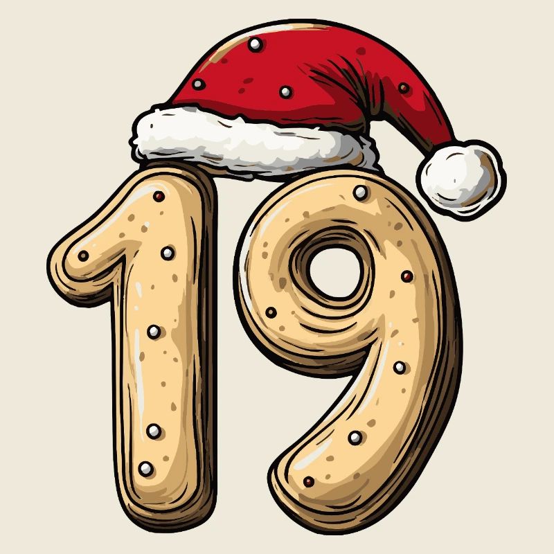 Biscuit de Noël à 19 chiffres