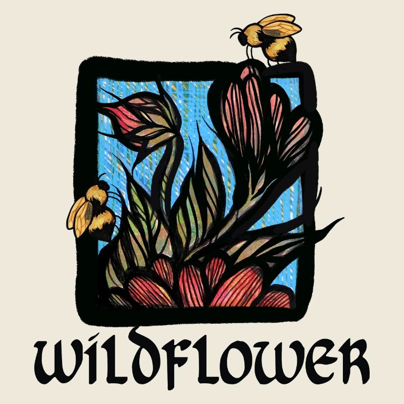 Floraison de fleurs sauvages avec les abeilles