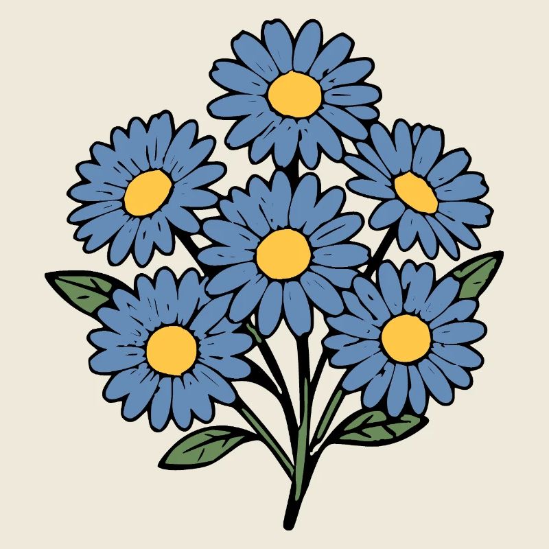 Bouquet fleur de fleurs bleues