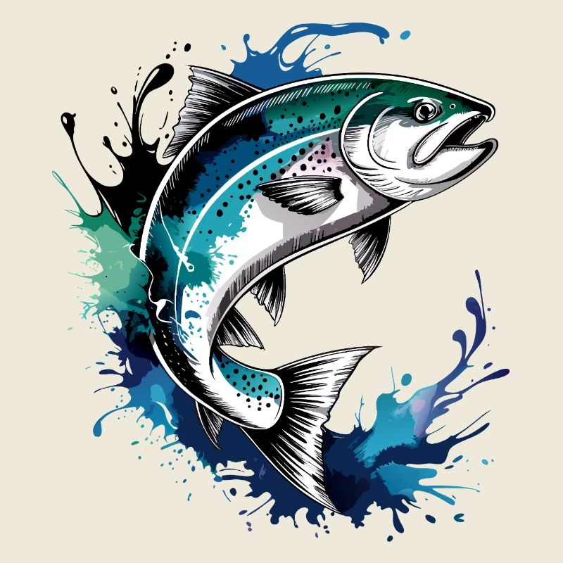 Lachs Sprung
