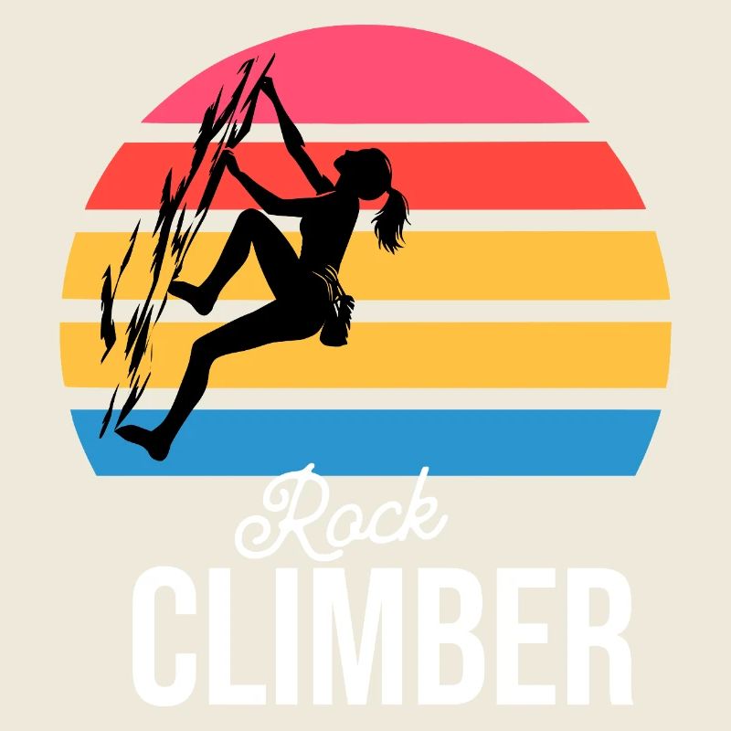 Classic Rock Climber Vintage Logo Gift for her