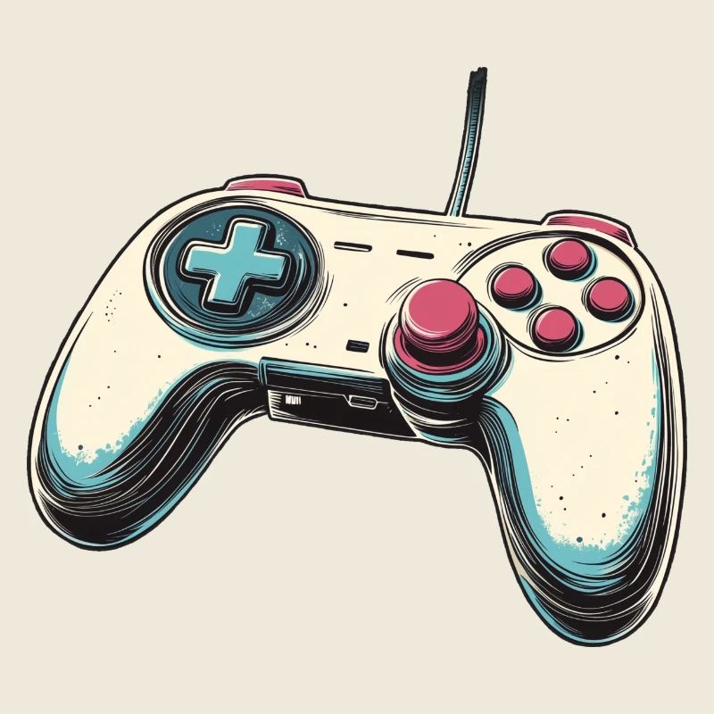 Manette de jeu, gamepad, logo manette et joystick