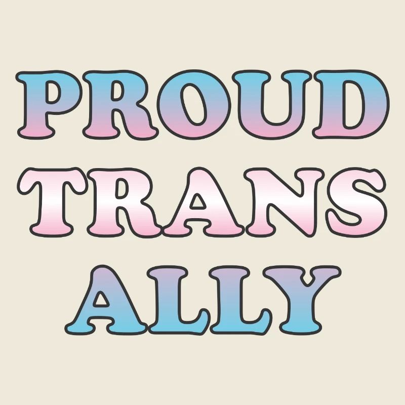Stolzer Trans-Ally-Farbverlaufstext