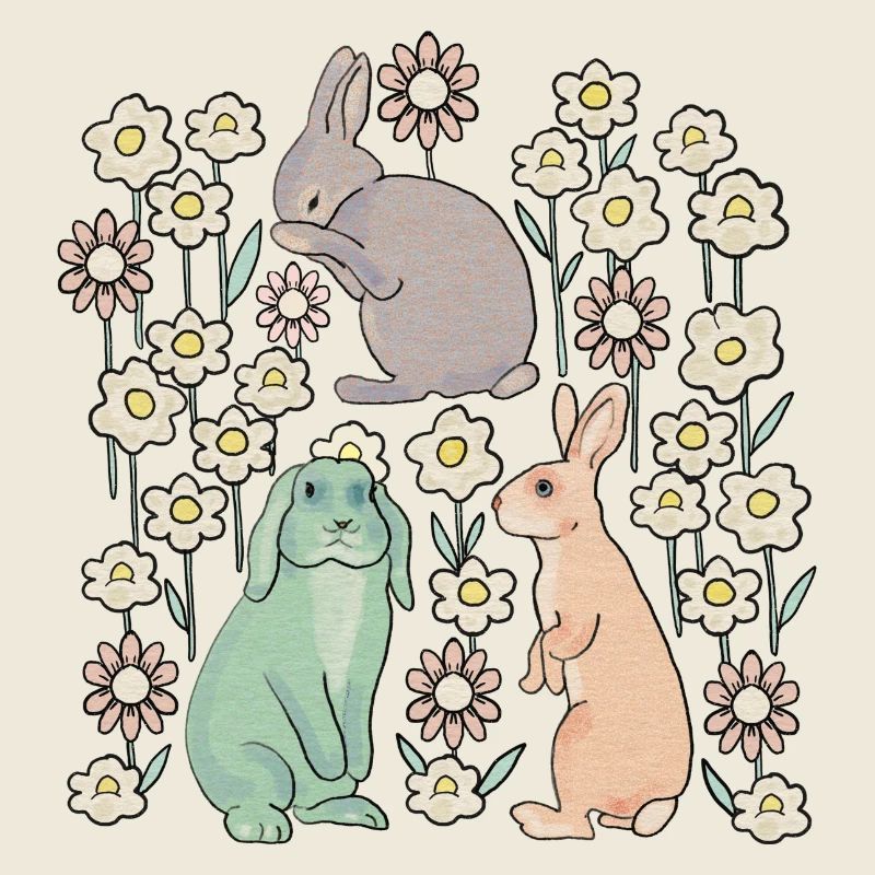 Three Easter Bunnies