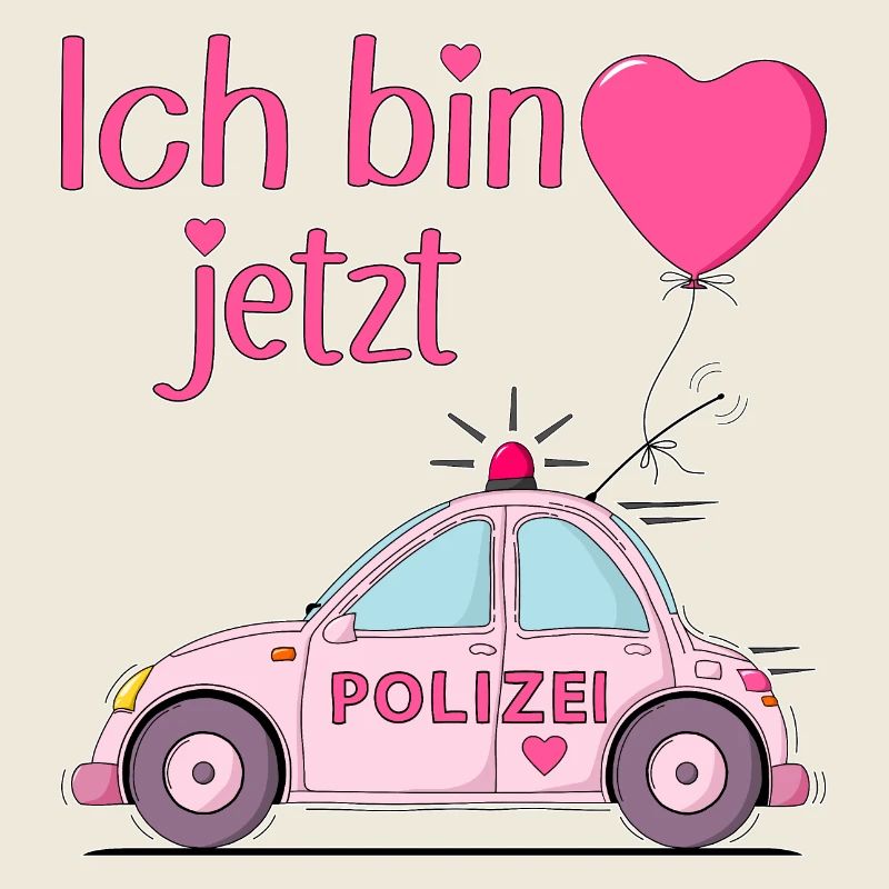Polizeiauto Ich bin jetzt Geburtstag Rosa