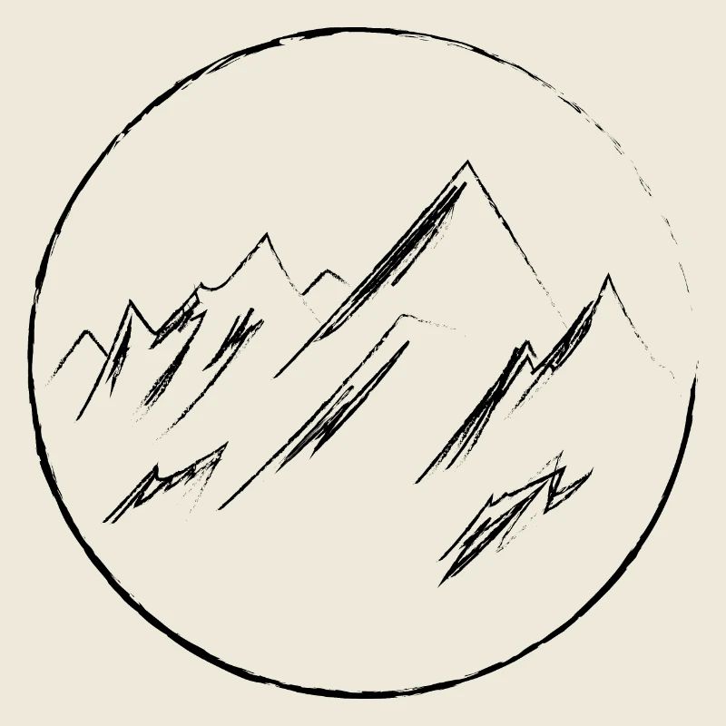 Berge minimalistisch