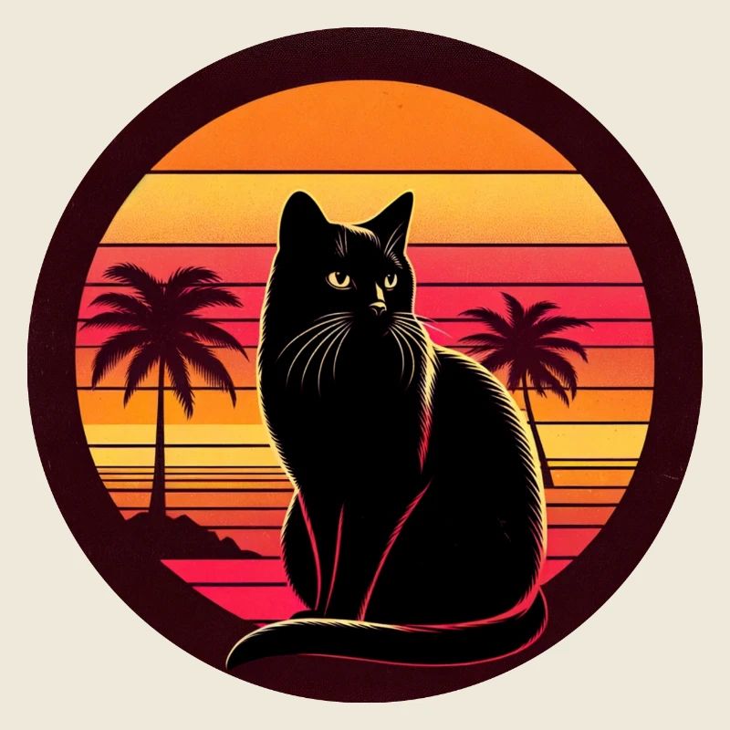 chat noir retrosunset