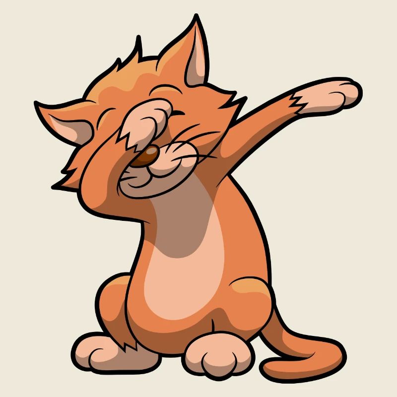 Katze dab dance lustig Geschenk Geburtstag