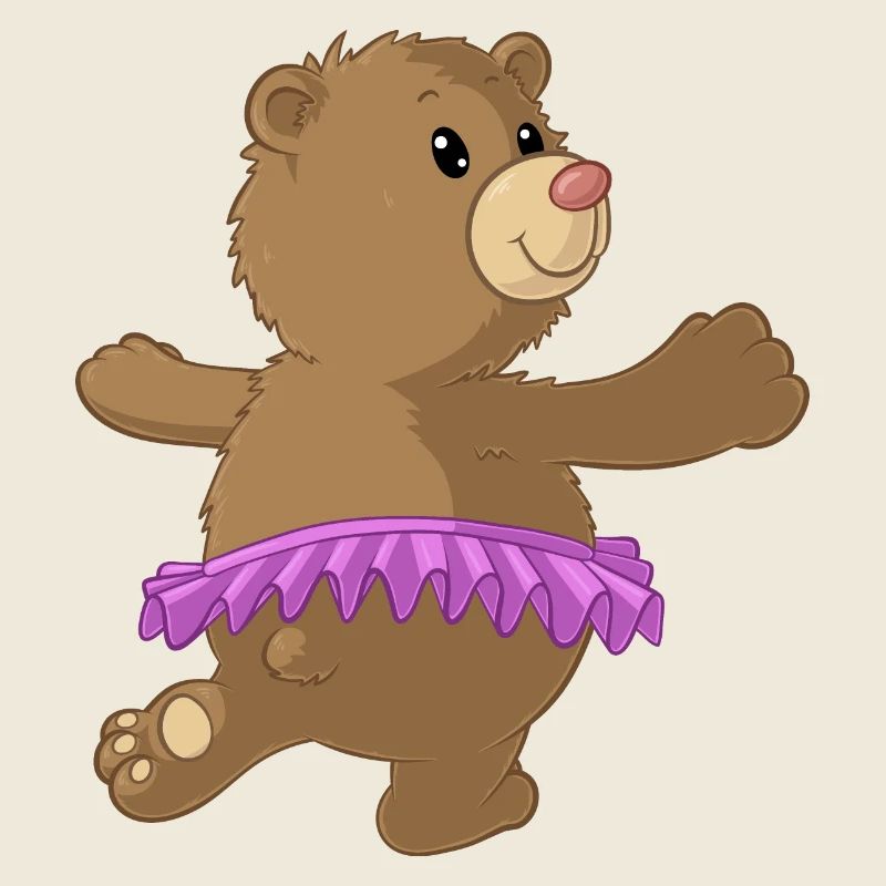 Tanzender Comic Bär