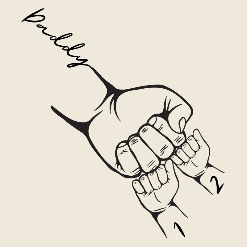 Custom Dad 2 Child Personalized