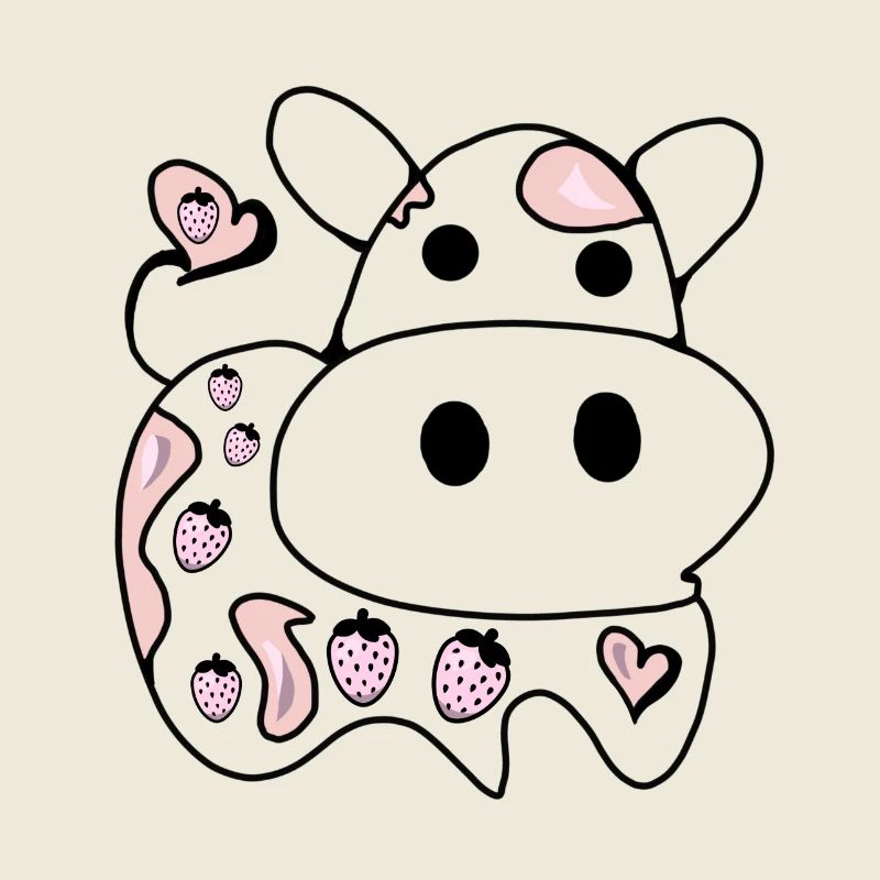 Dessin au trait - Vache