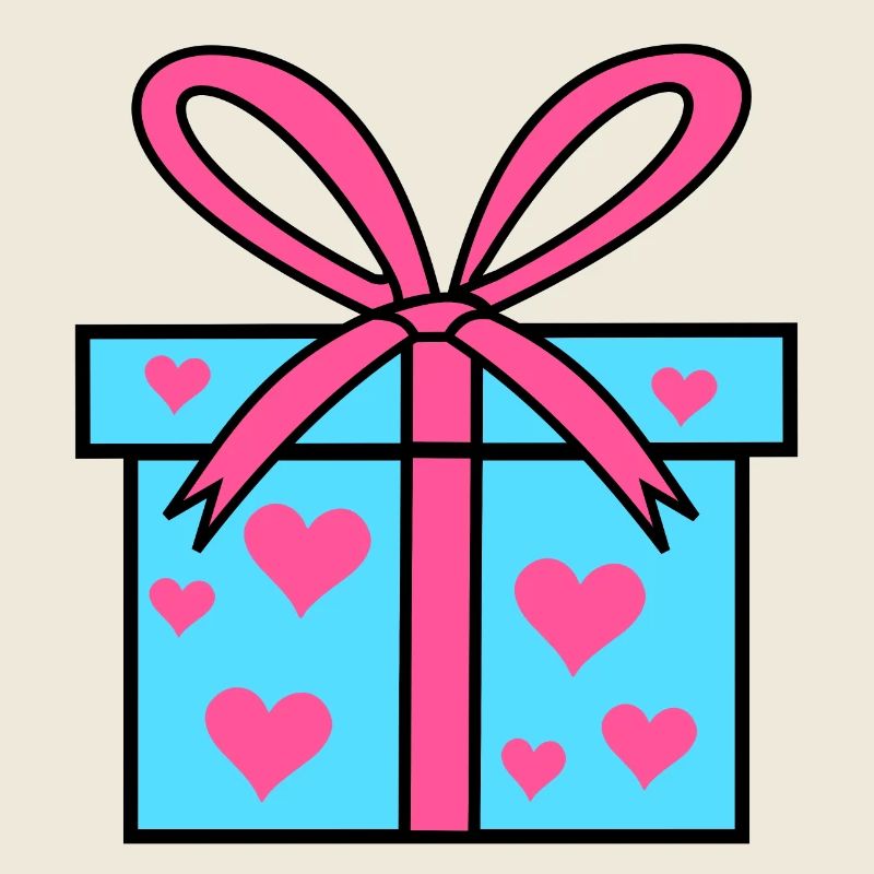 Geschenkpackung Geschenk Herz