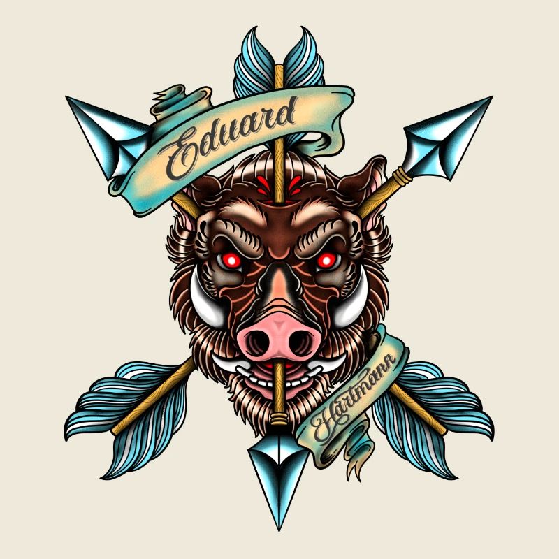 Eduard Hartmann Boar Head