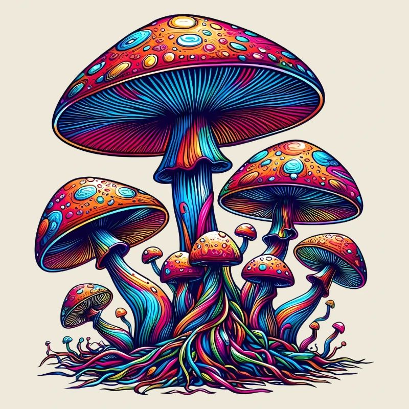 Polka Dot Mushroom Wonderland